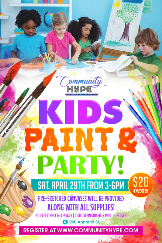 Kids Sip 'N Paint Party